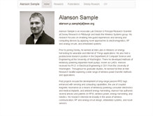 Tablet Screenshot of alansonsample.com